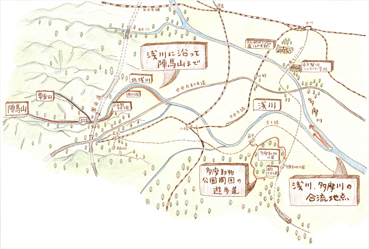 東京賢治シュタイナー学校周辺地図（広範囲）