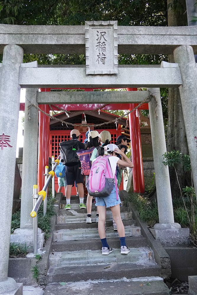 4年生　柴崎分水　玉川上水　立川崖線　郷土学　沢稲荷