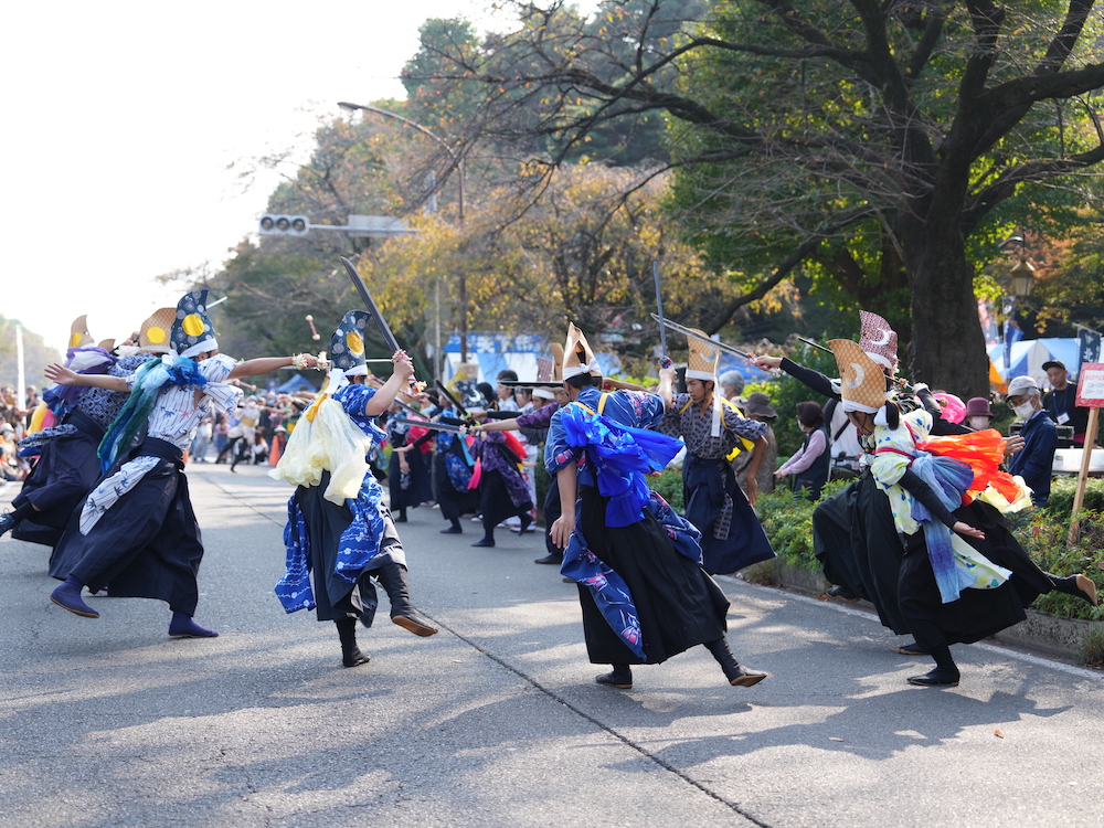 中野七頭舞　ツトツ　高校生　秋の国立市民祭り
