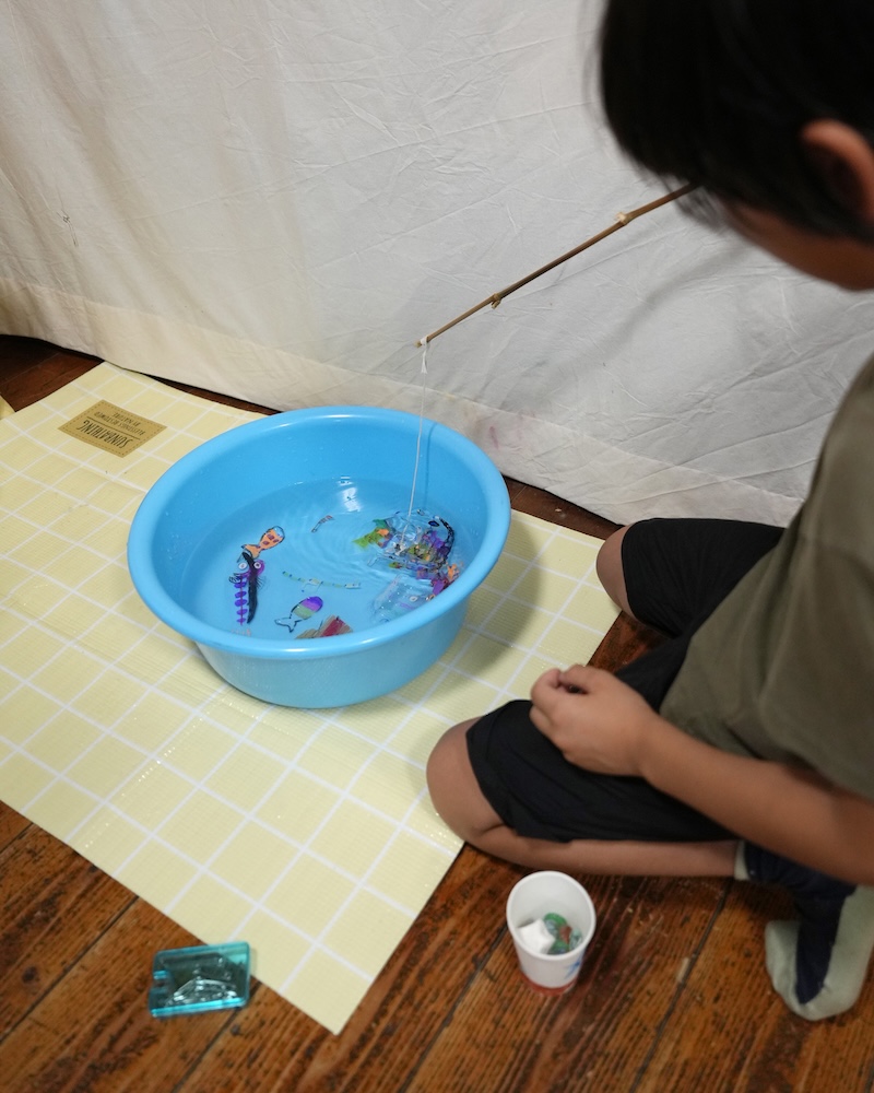 学童　夏祭り　釣り