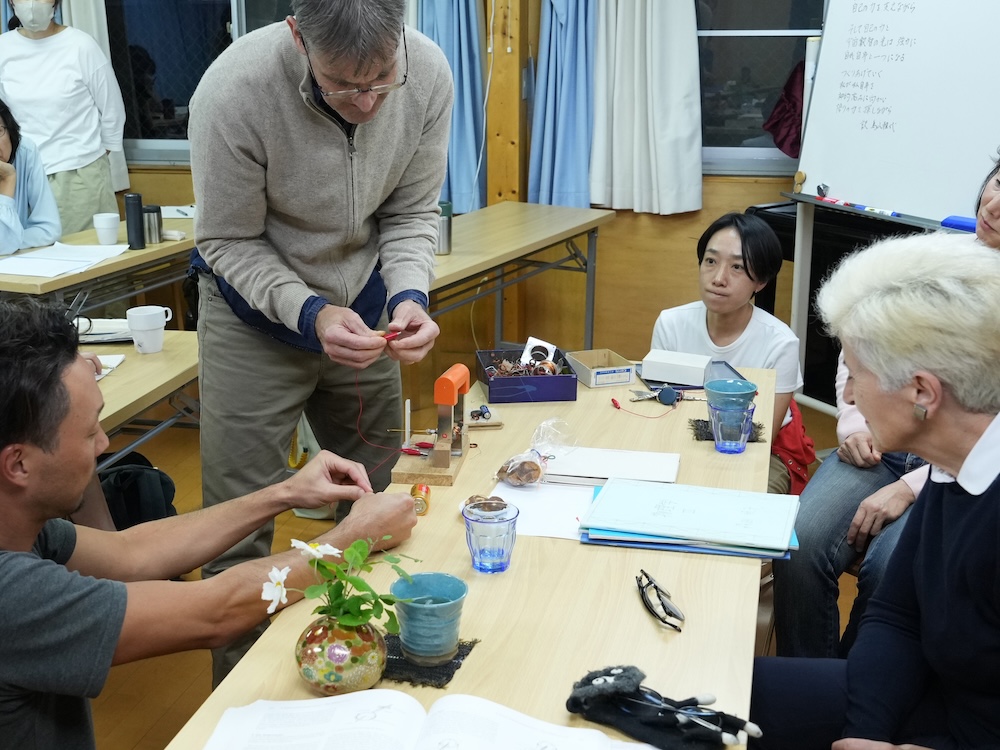 合同研修　電気（磁場）の実験