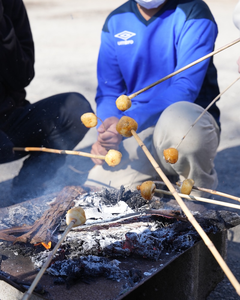 どんど焼き　お団子