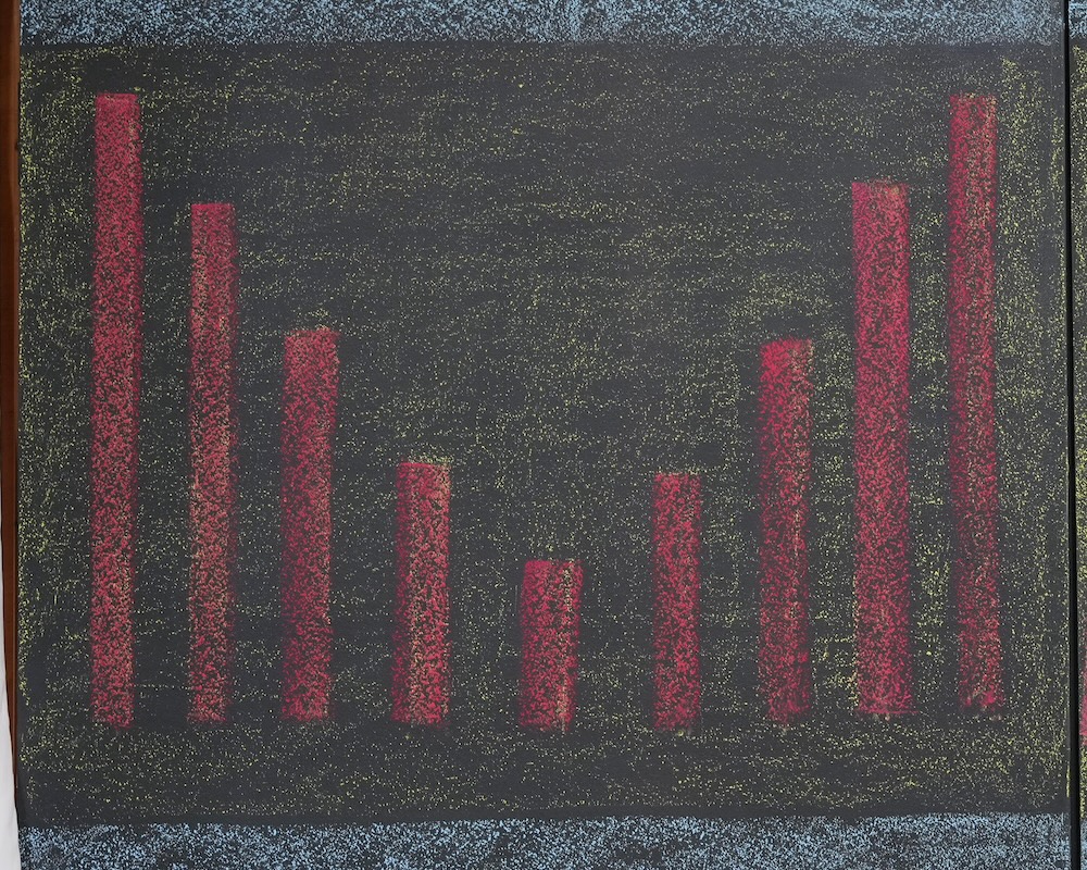 1年 フォルメン線描 黒板画