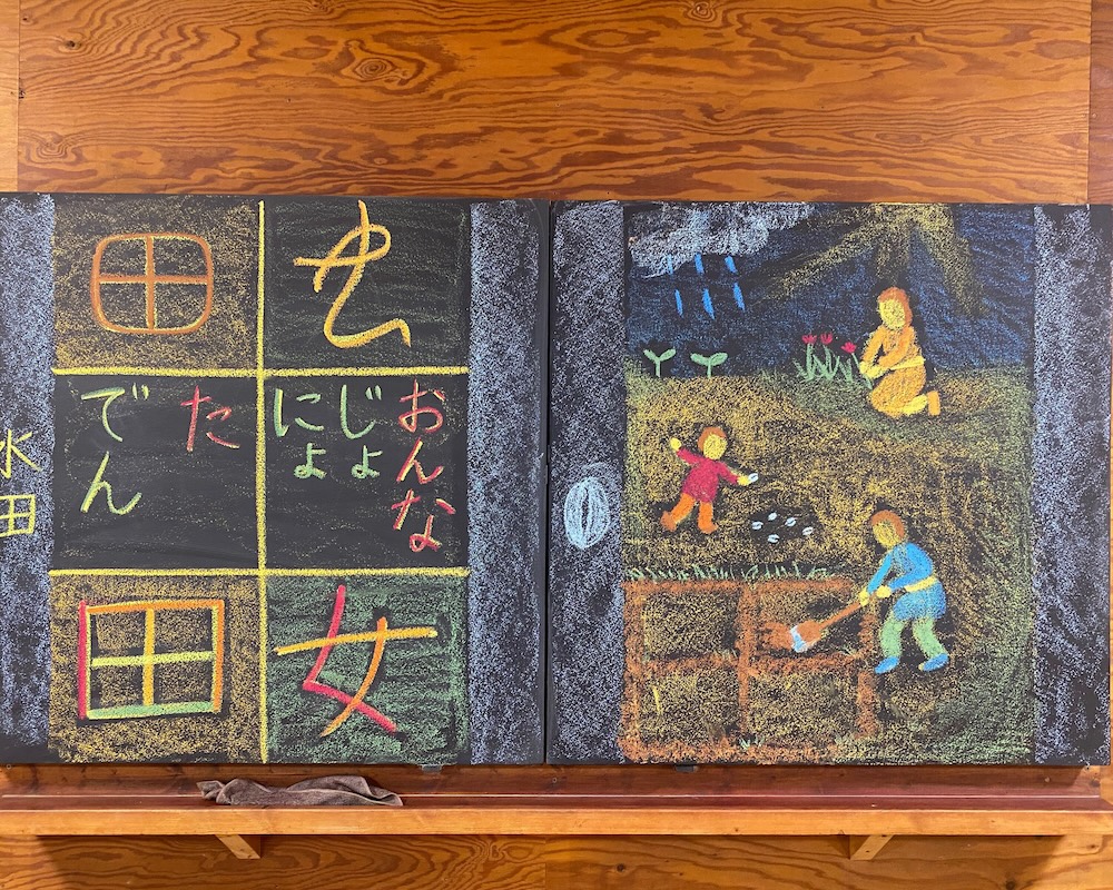 2年 漢字 田 女