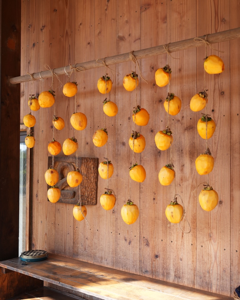 2年 干し柿の簾