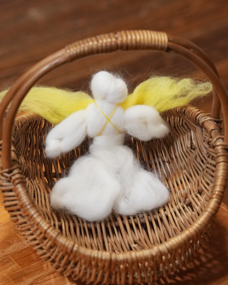 親子企画　羊毛　クリスマス　天使３