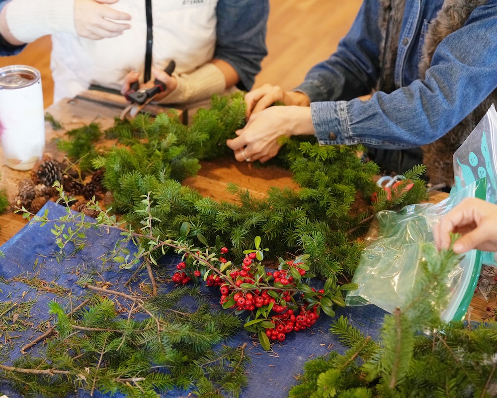 アドベントクランツ 制作 季節の行事