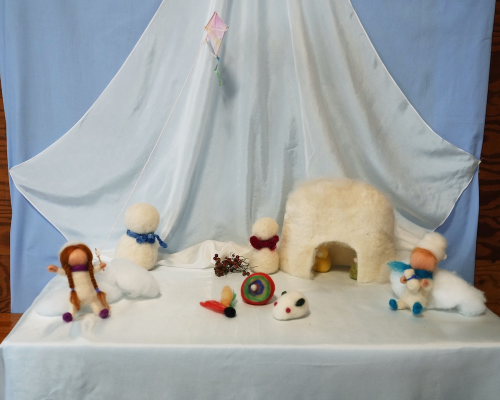 ２年　教室　季節　お祝い　テーブル