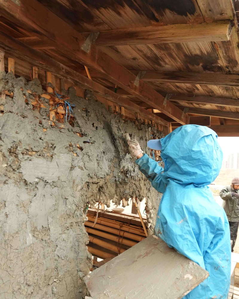 3年　土壁塗り１