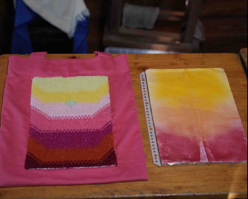 4年 手仕事 クロスステッチ 下書きと完成作品4