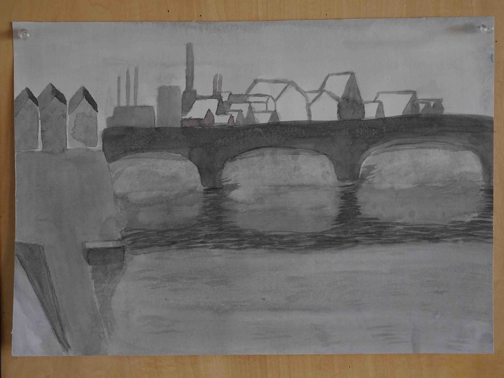 8年 層技法 風景画1