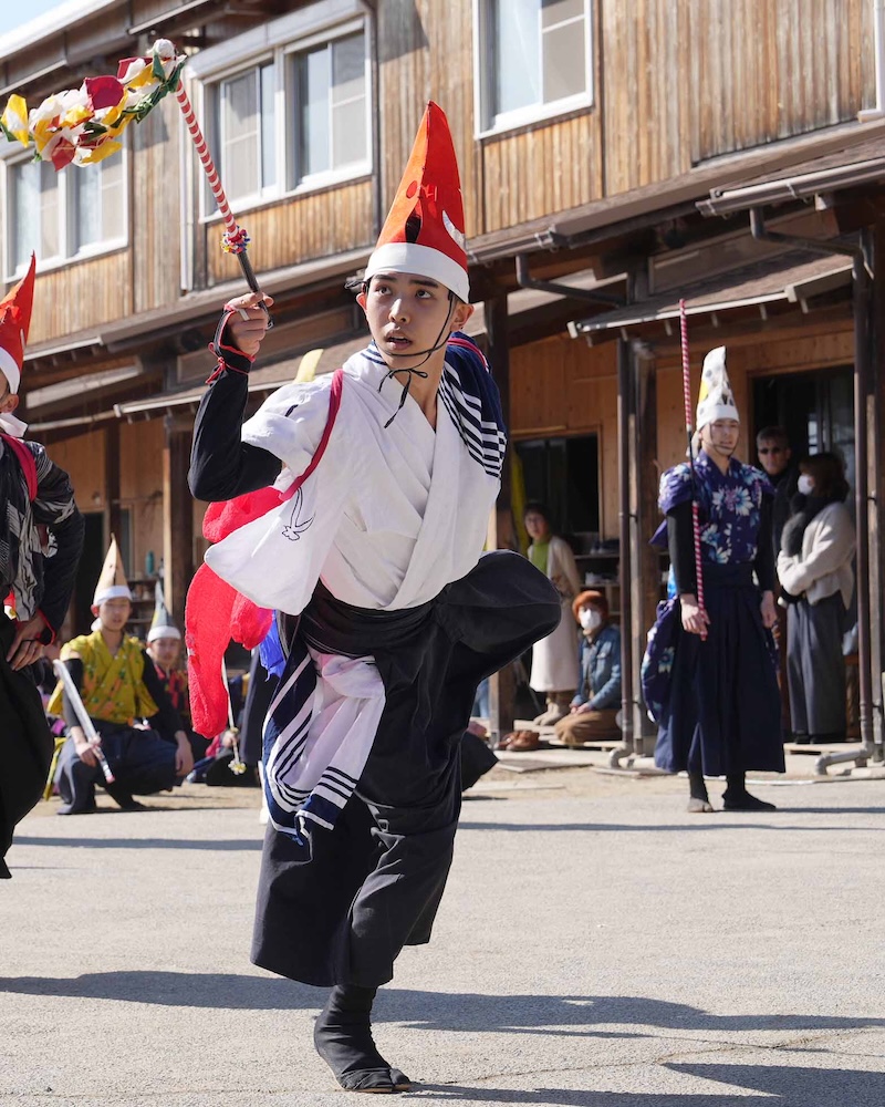 １２年　七頭舞　踊り納め　先打ち