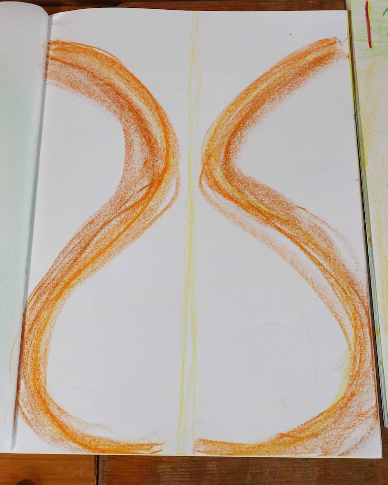 2年　エポックノート　フォルメン線描